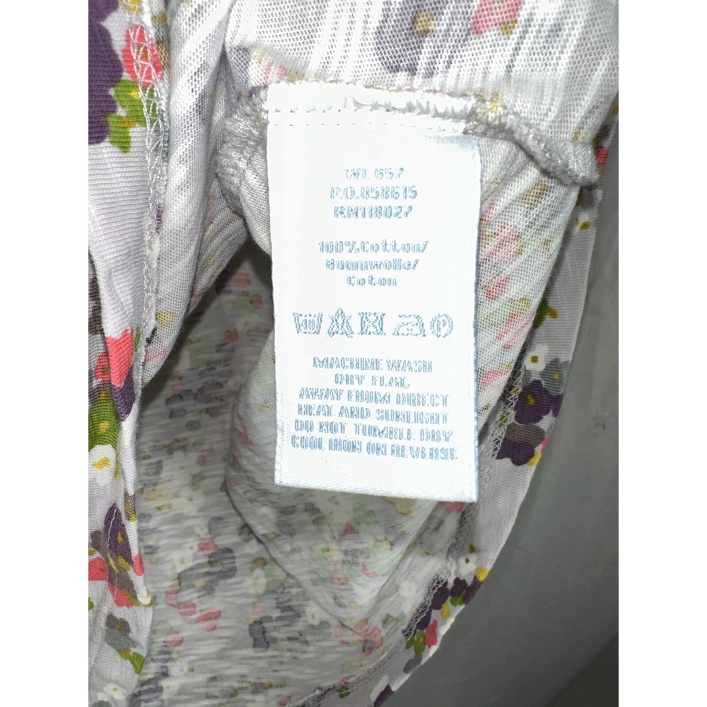 Boden Dress Women's Sz 6 Gray Floral Long Sleeve Cottagecore Gorpcore - Picture 3 of 7